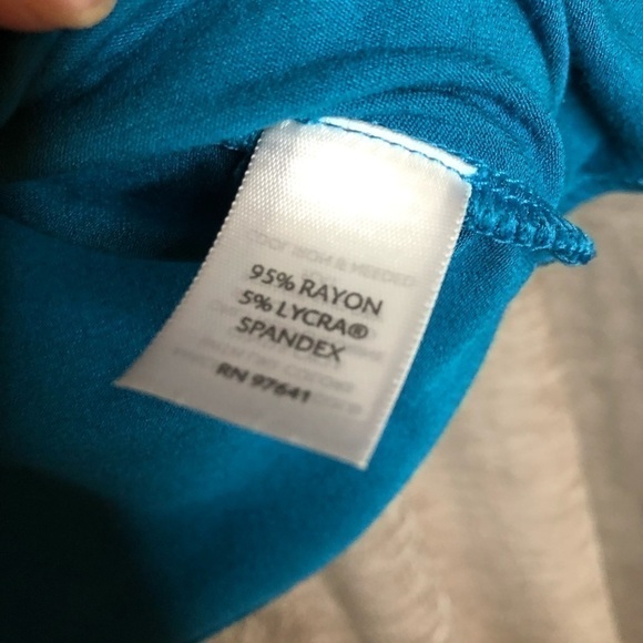 J. Jill Turquoise Open Front Lightweight Cardigan - Picture 6 of 9